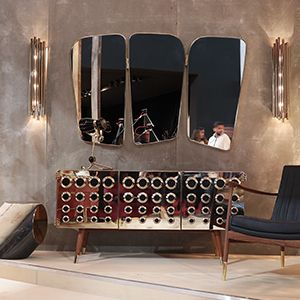 Wilde Mirror Monocles sideboard